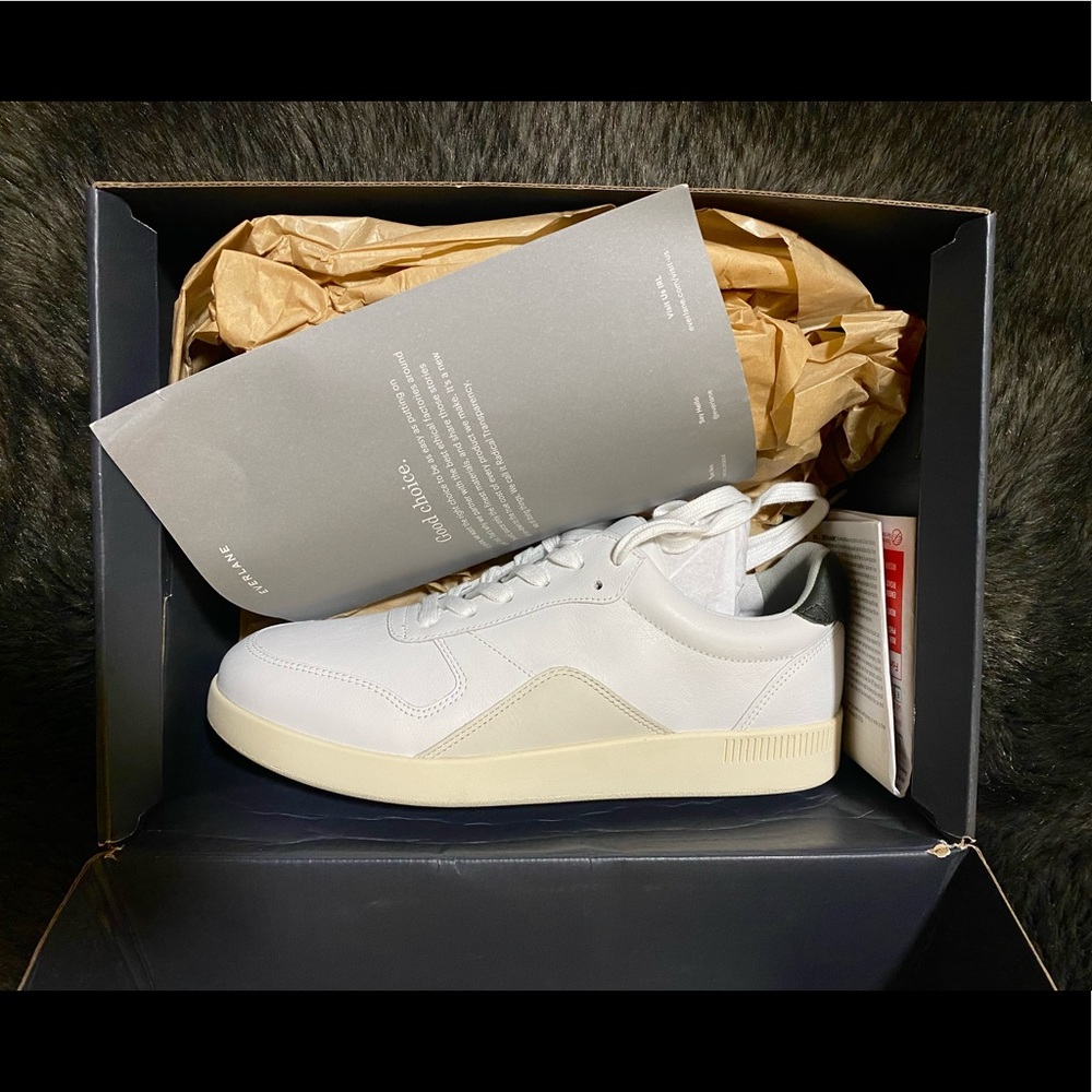 Everlane White Leather Court Sneaker size 9.5